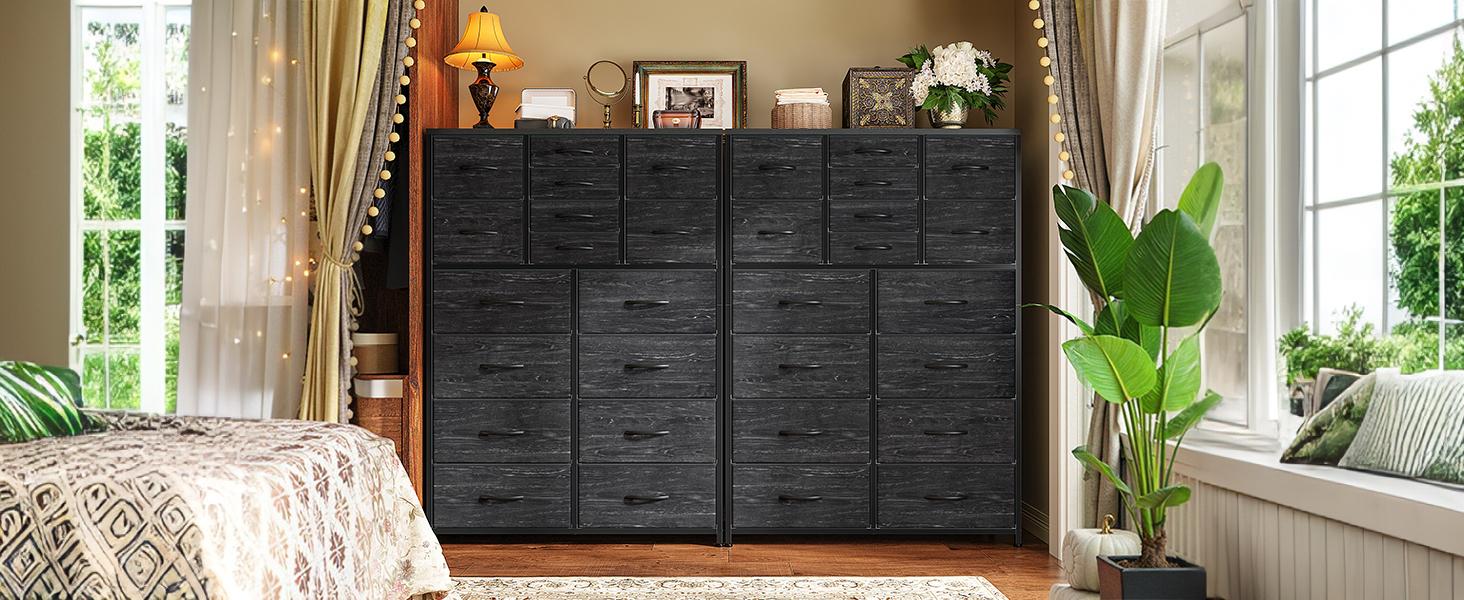 【Budget-Friendly Homehacks】Raybee 16 Deep Drawers Tall Dresser for Bedroom, Extra Large Fabric Chest of Drawers with Steel Frame, Wide Clothes Storage Tower Organizer Unit for Closet, Dorm, Living Room, Space Saving Vertical Furniture, Easy Assembly