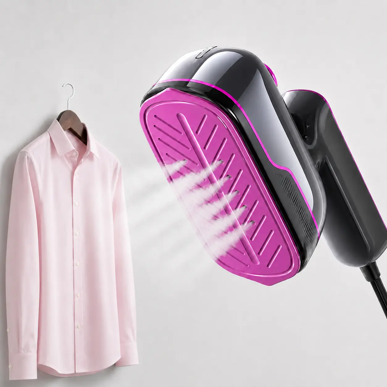 Vaporizador de mano y plancha 2 en 1 para ropa, ideal para viajes