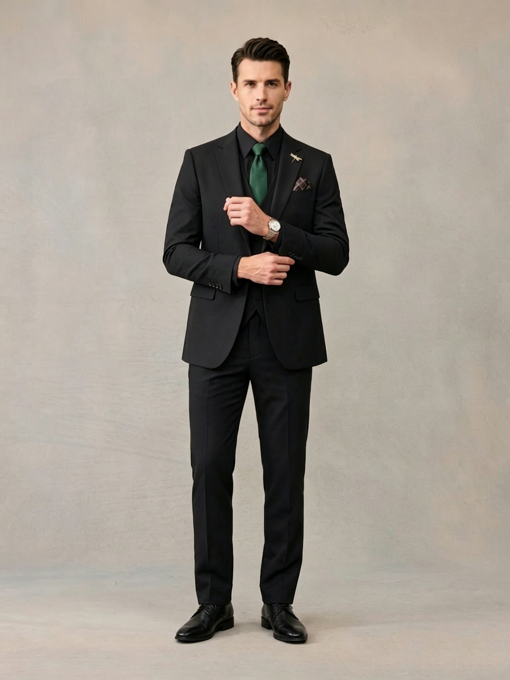 Essential Sterling Black Suit Jacket-Bellvero