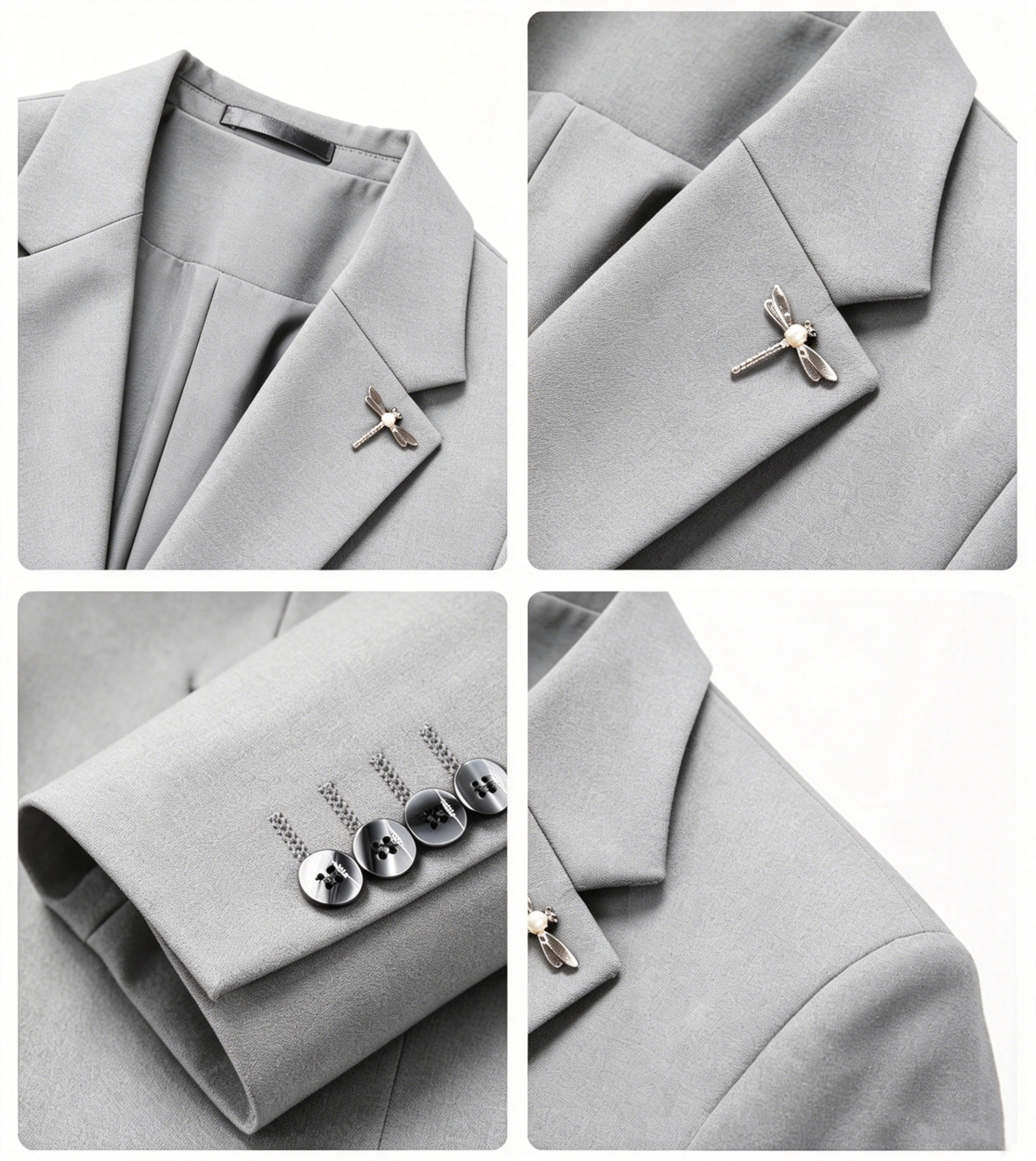 Essential Sterling Grey Suit Jacket-Bellvero