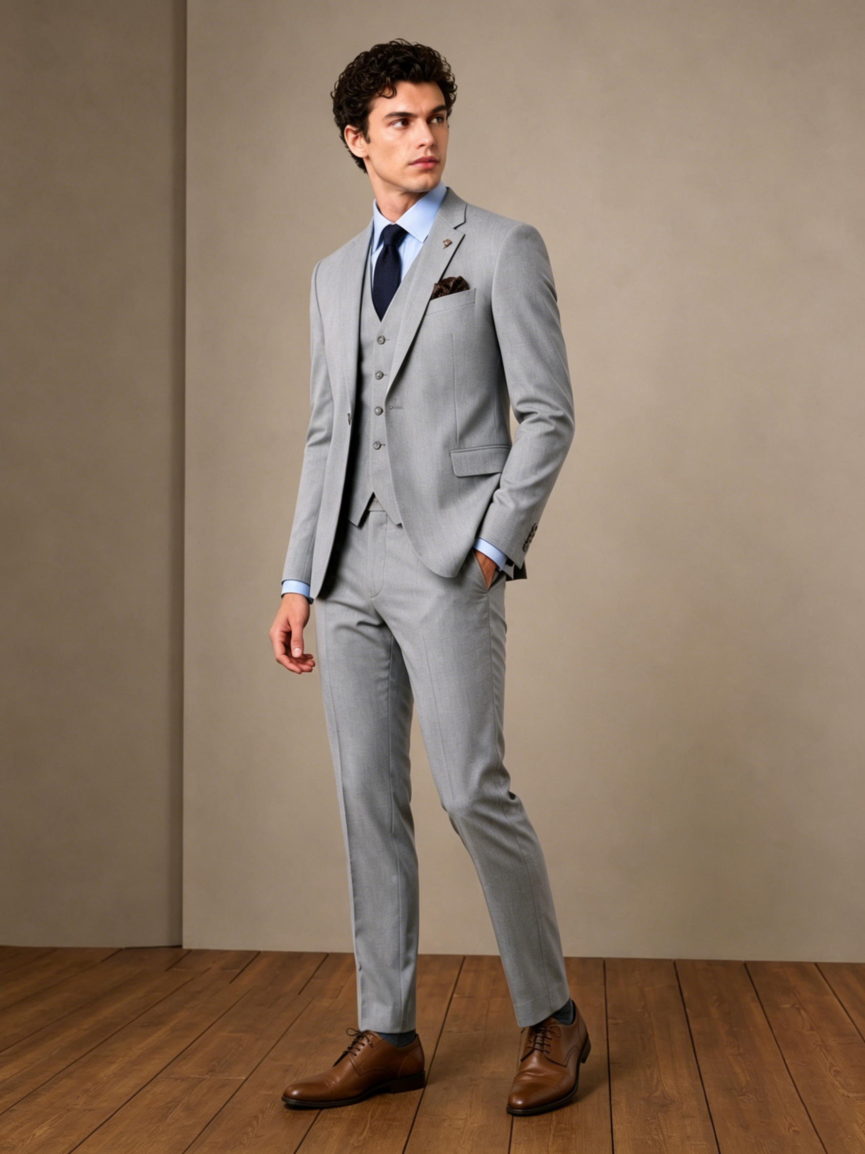 Essential Sterling Grey Suit Pants-Bellvero