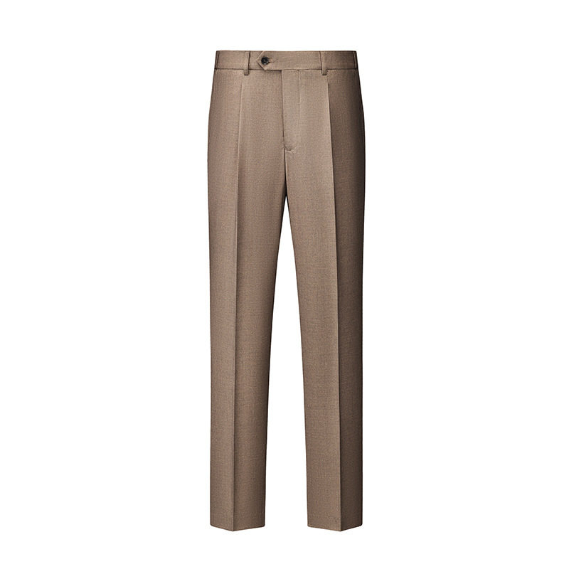 Lyocell & Wool Blend Suit Pants-Bellvero