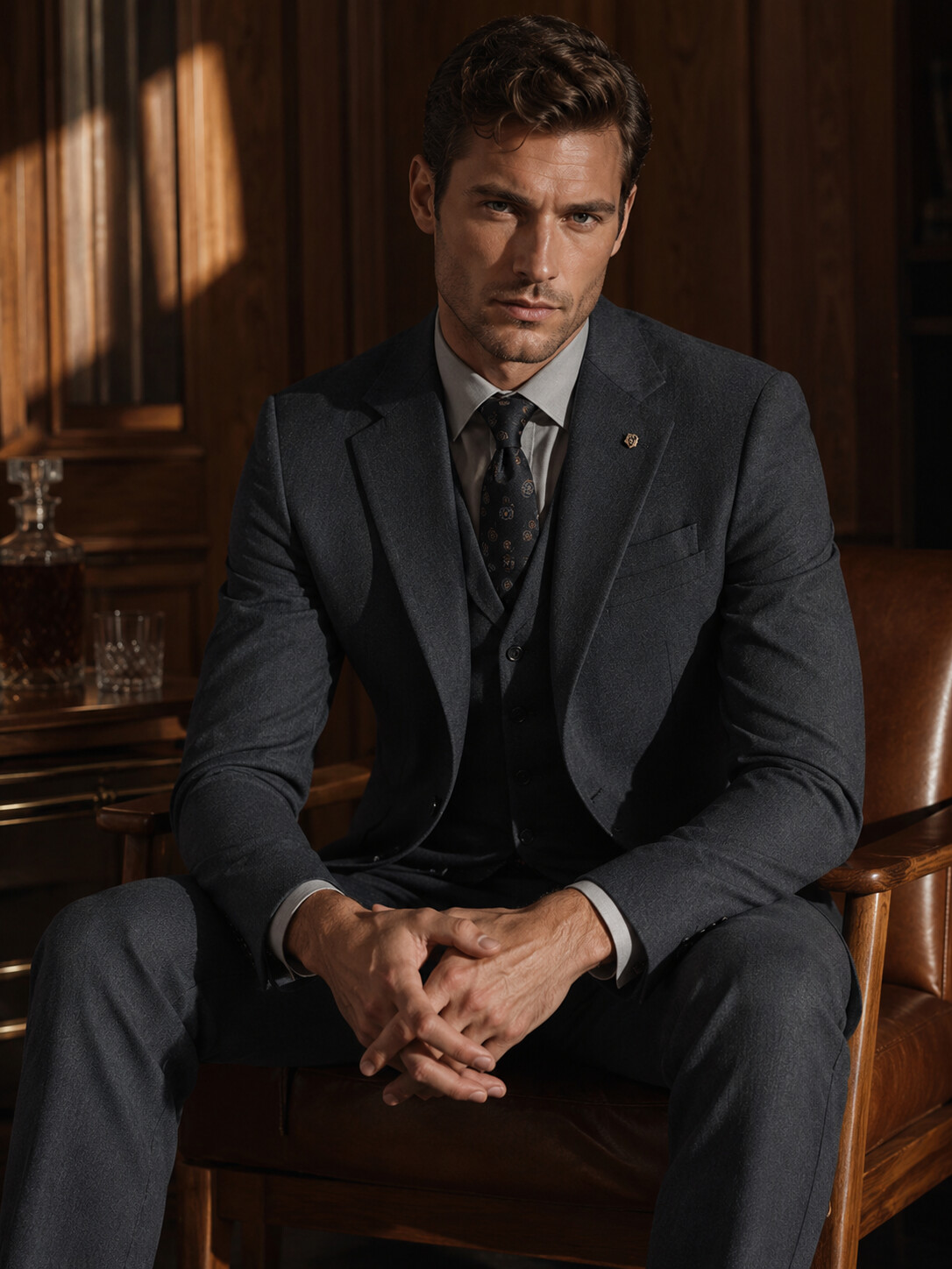 360° Stretch Dark Gray Suit Jacket-Bellvero