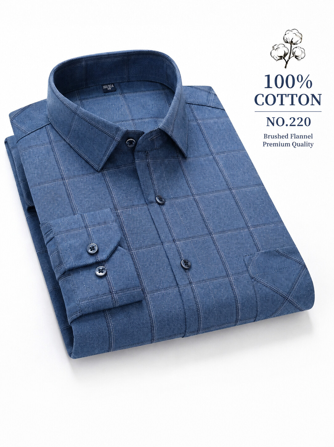 Classic Cotton Flannel Shirt-Bellvero