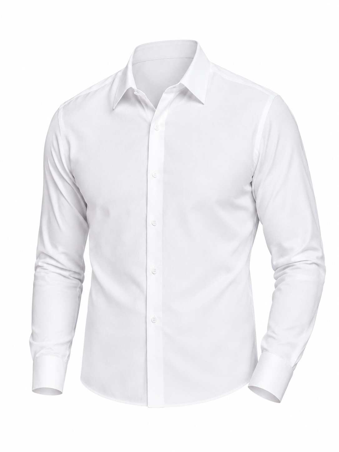 Mercerized Cotton Slim Fit Shirt-Bellvero
