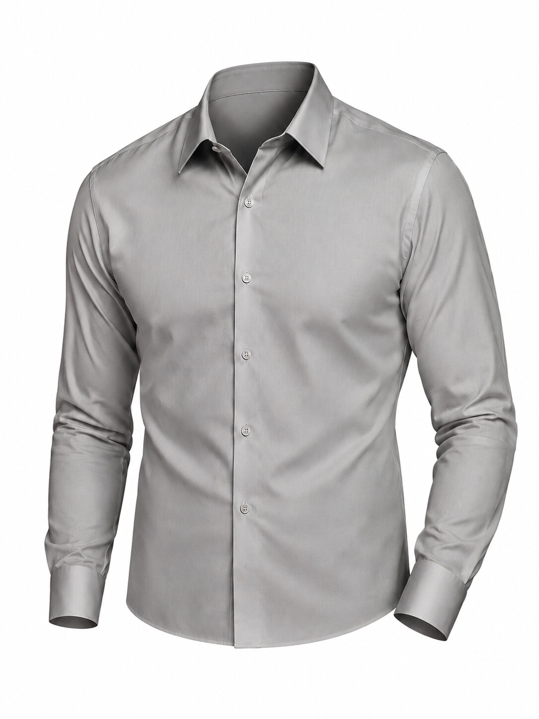 Mercerized Cotton Slim Fit Shirt-Bellvero