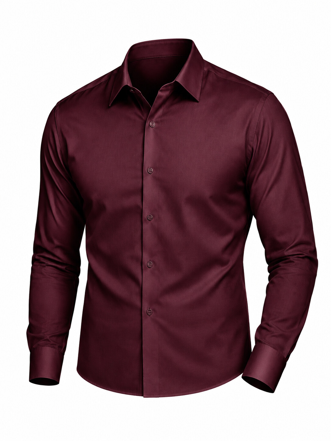 Mercerized Cotton Slim Fit Shirt-Bellvero