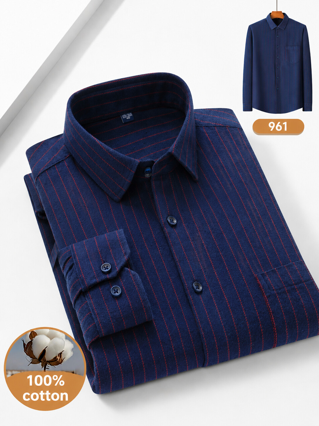 Cotton Check Business Shirt-Bellvero