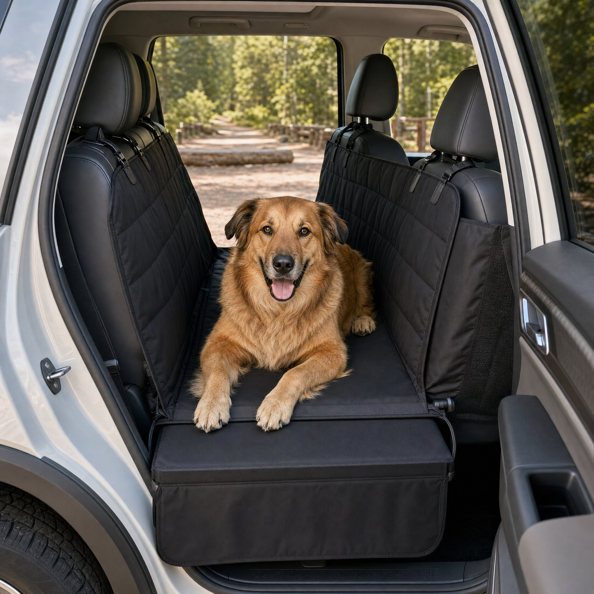 PawRoad Hard-Bottom Dog Back Seat Extender