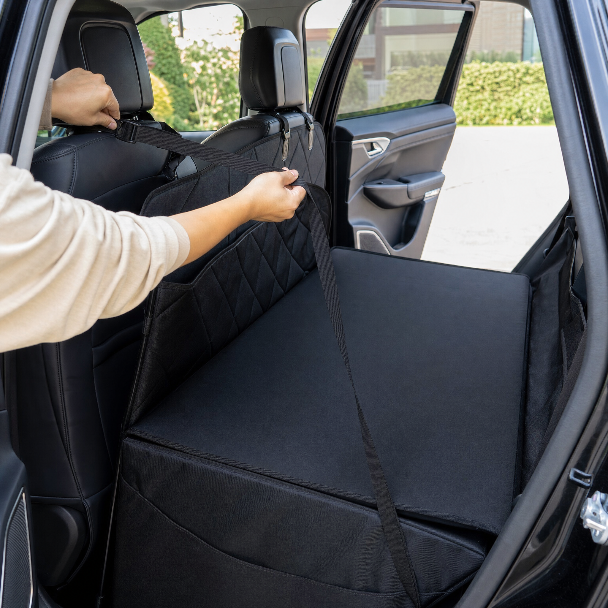 PawRoad Hard-Bottom Dog Back Seat Extender