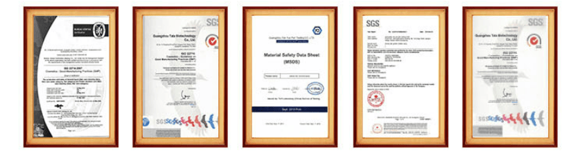 Lab certified quality standards