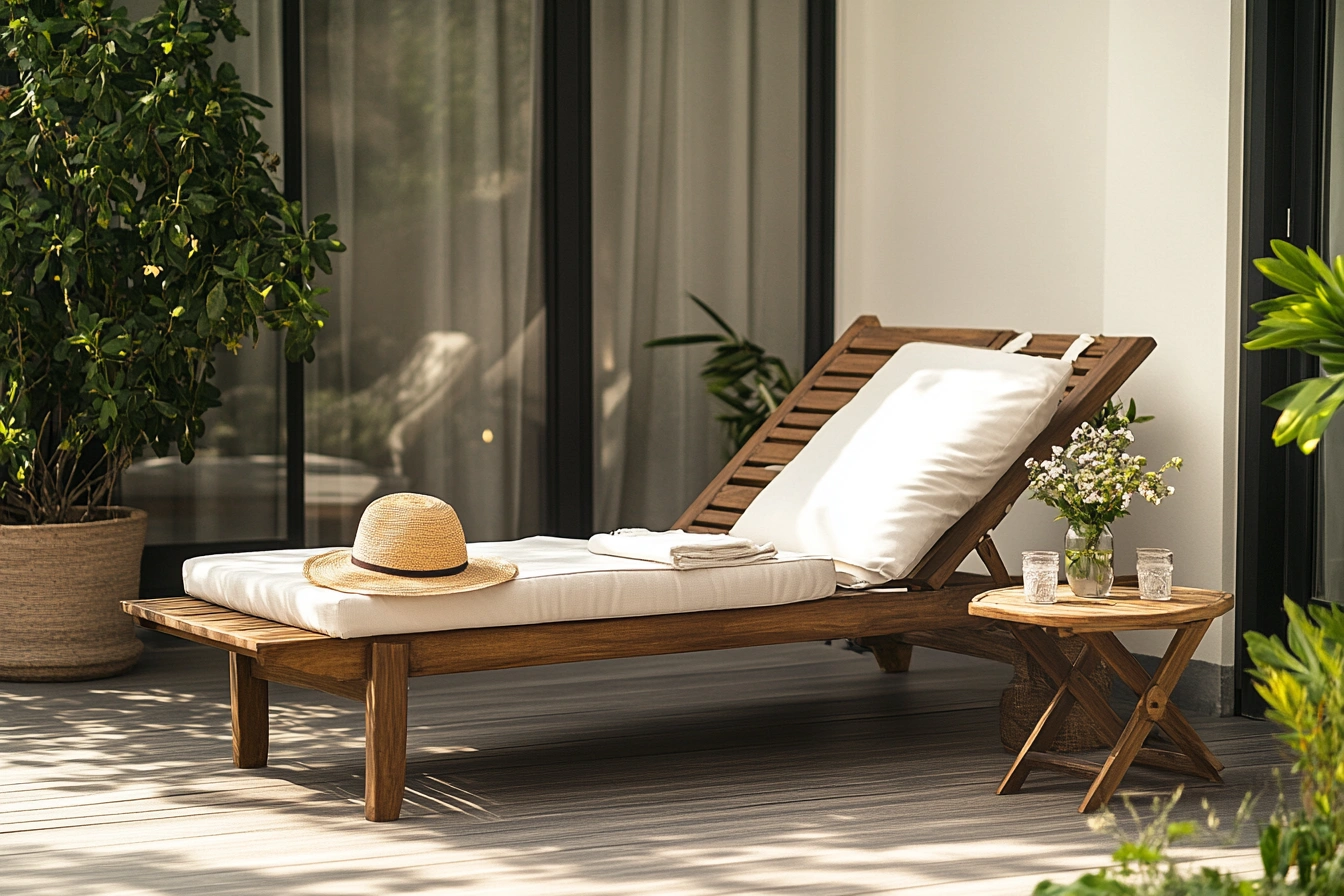 Meubles de jardin,Chaise longue de jardin-Homelviroe