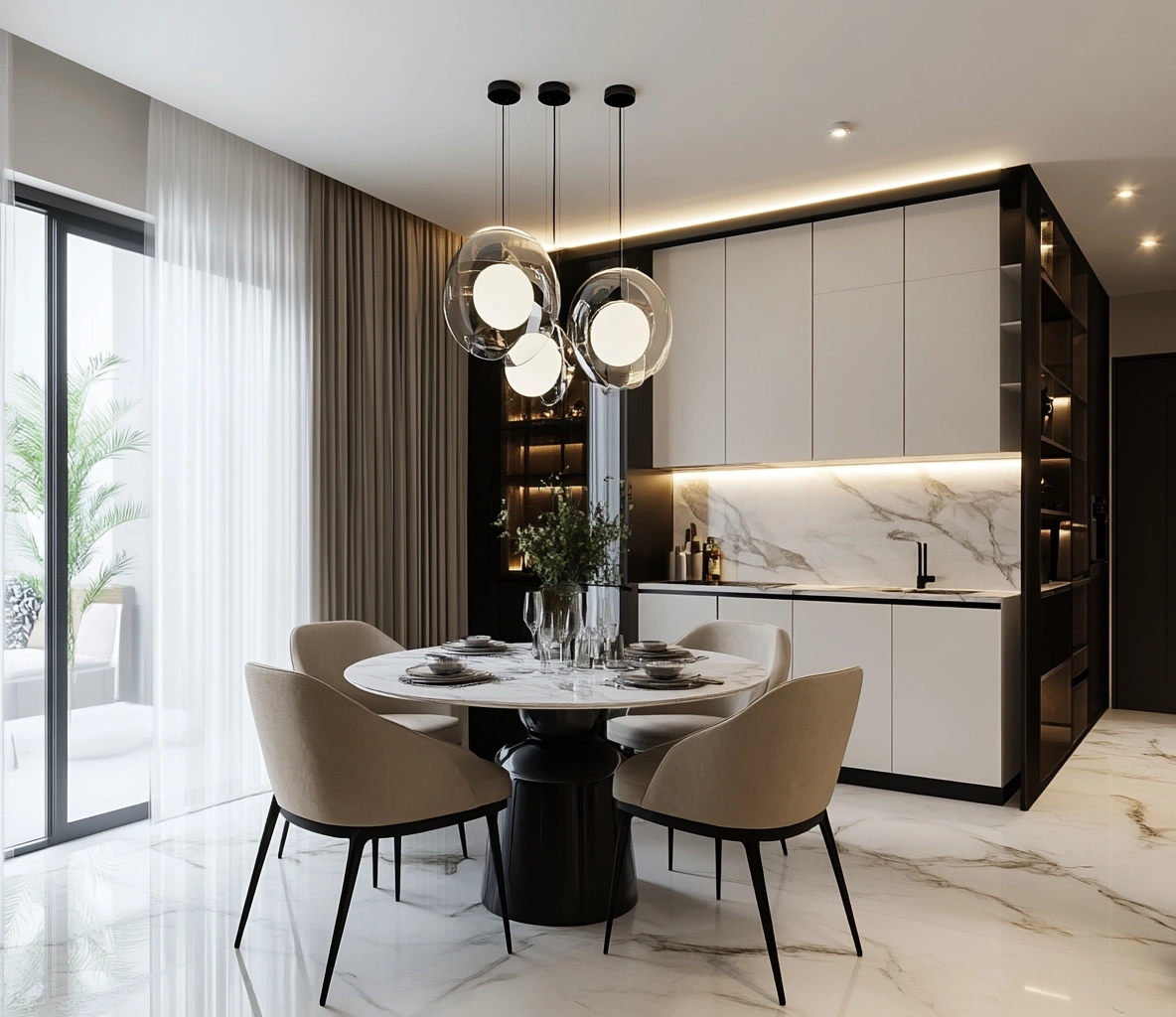 Meubles de salle a manger,Ensemble table et chaises-Homelviroe