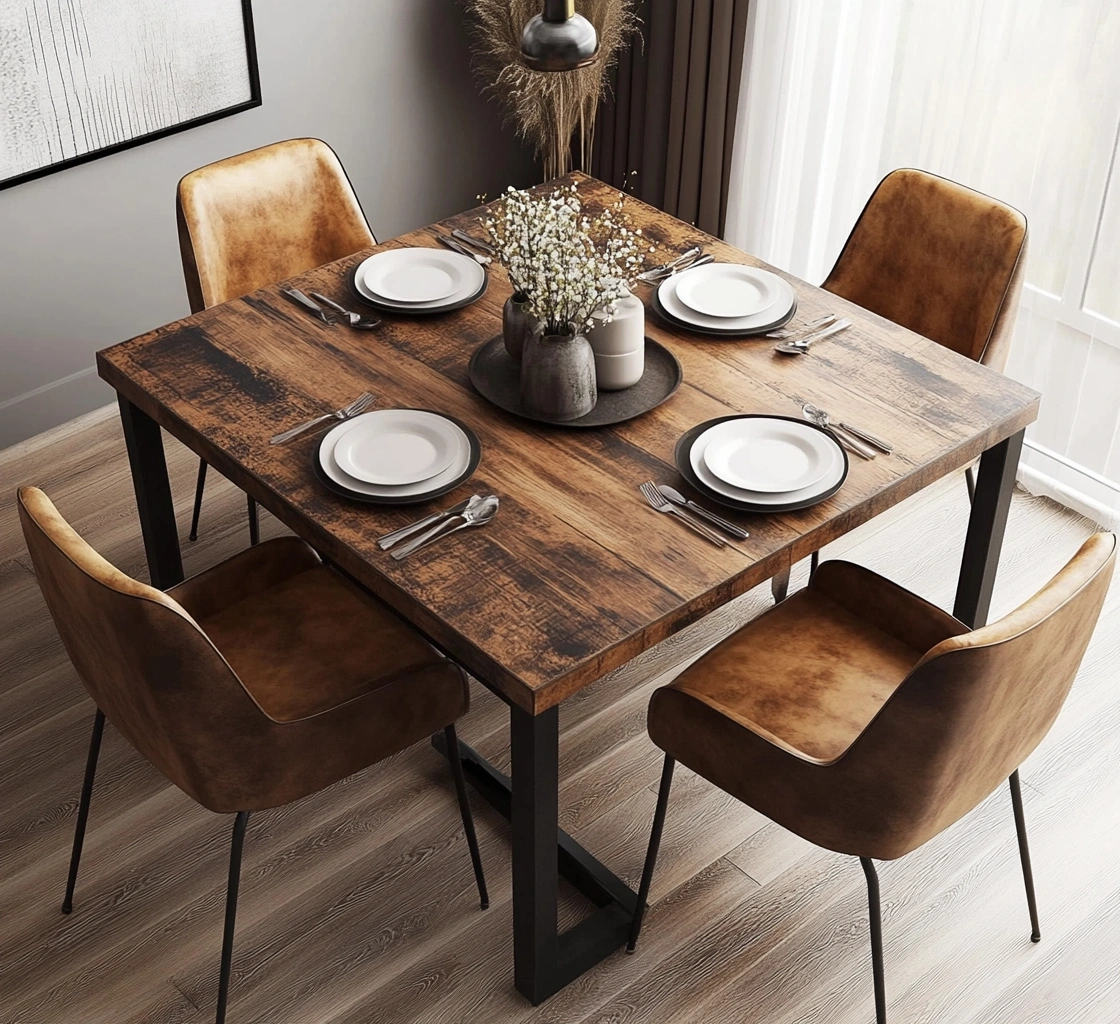 Meubles de salle a manger,Ensemble table et chaises-Homelviroe