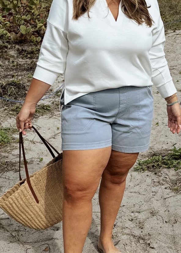 Tummy Control Stretch Twill Shorts(BUY 2 FREE SHIPPING)