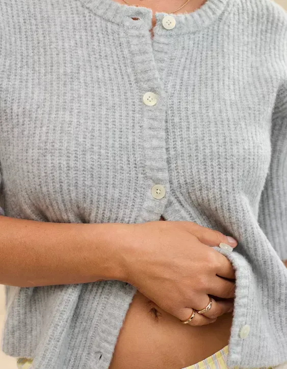 Unreal Short Sleeve Cardigan (Buy 2 Free Shipping)