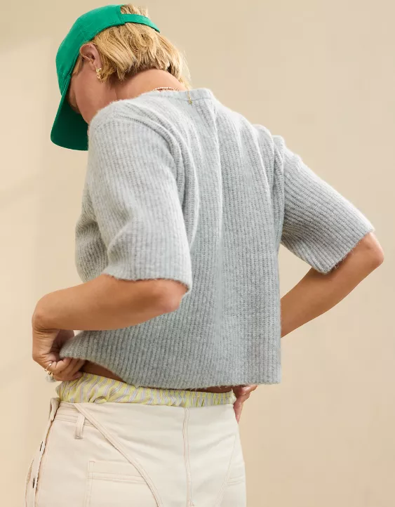 Unreal Short Sleeve Cardigan (Buy 2 Free Shipping)