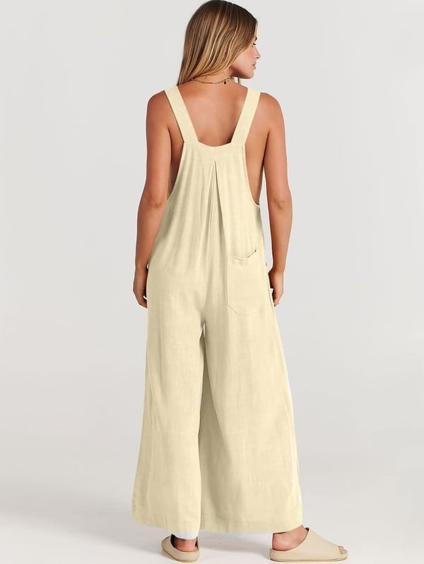 2024 Plus Size Oversize Wide Leg Overalls Jumpsuit