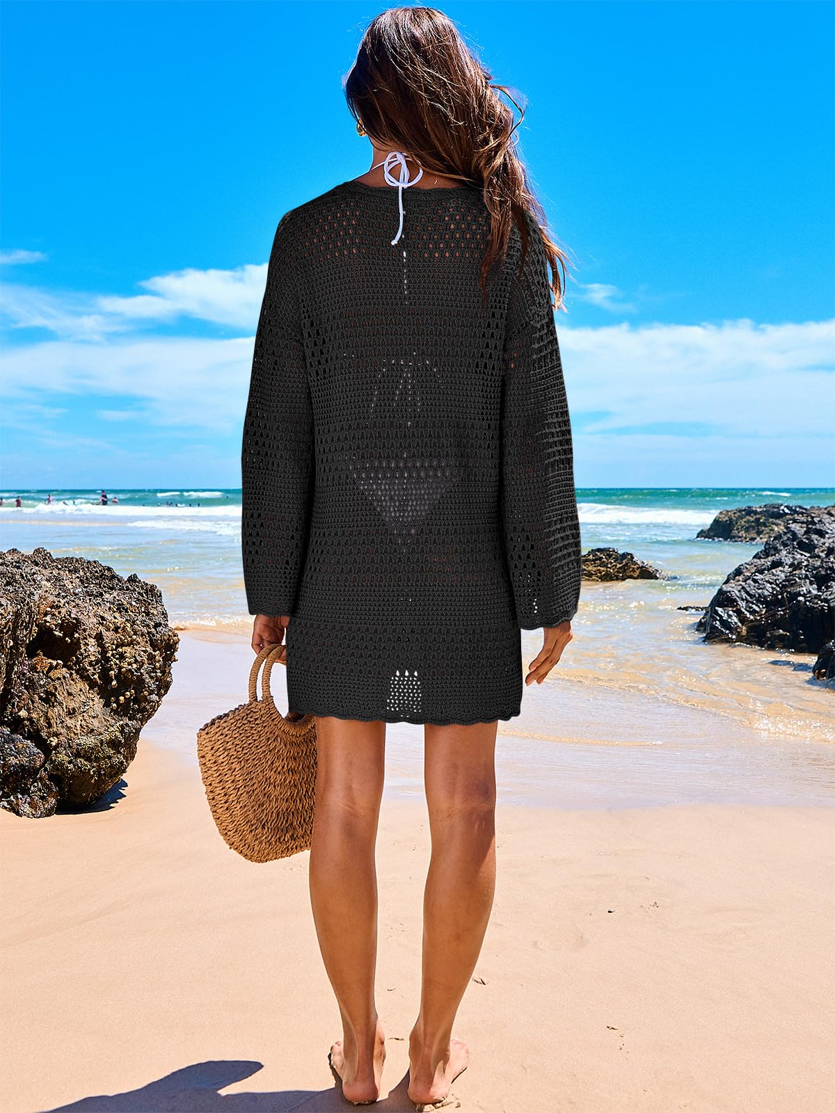 Mesh Knit Swimsuit Cover Up (Buy 2 Free Shipping)