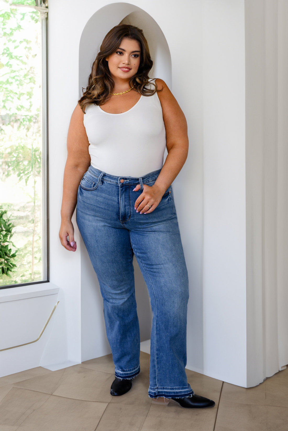 2023 New JUDY High-Rise Tummy Control Bootcut Jeans (Buy 2 Free Shipping)