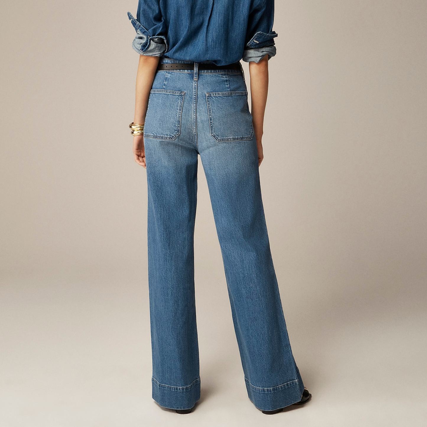 Tummy Control Sailor Wide Leg Trouser (Buy 2 Free Shipping)
