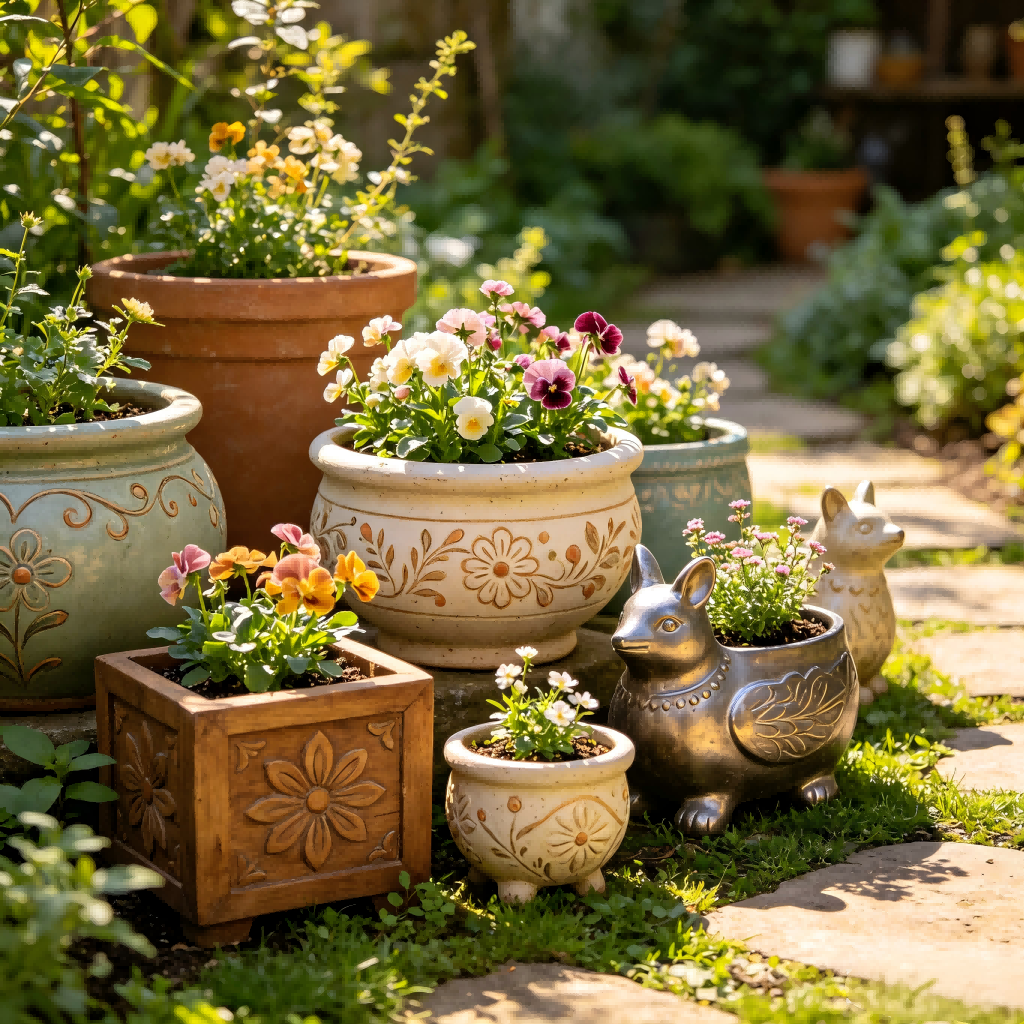 Outdoor flower pot
