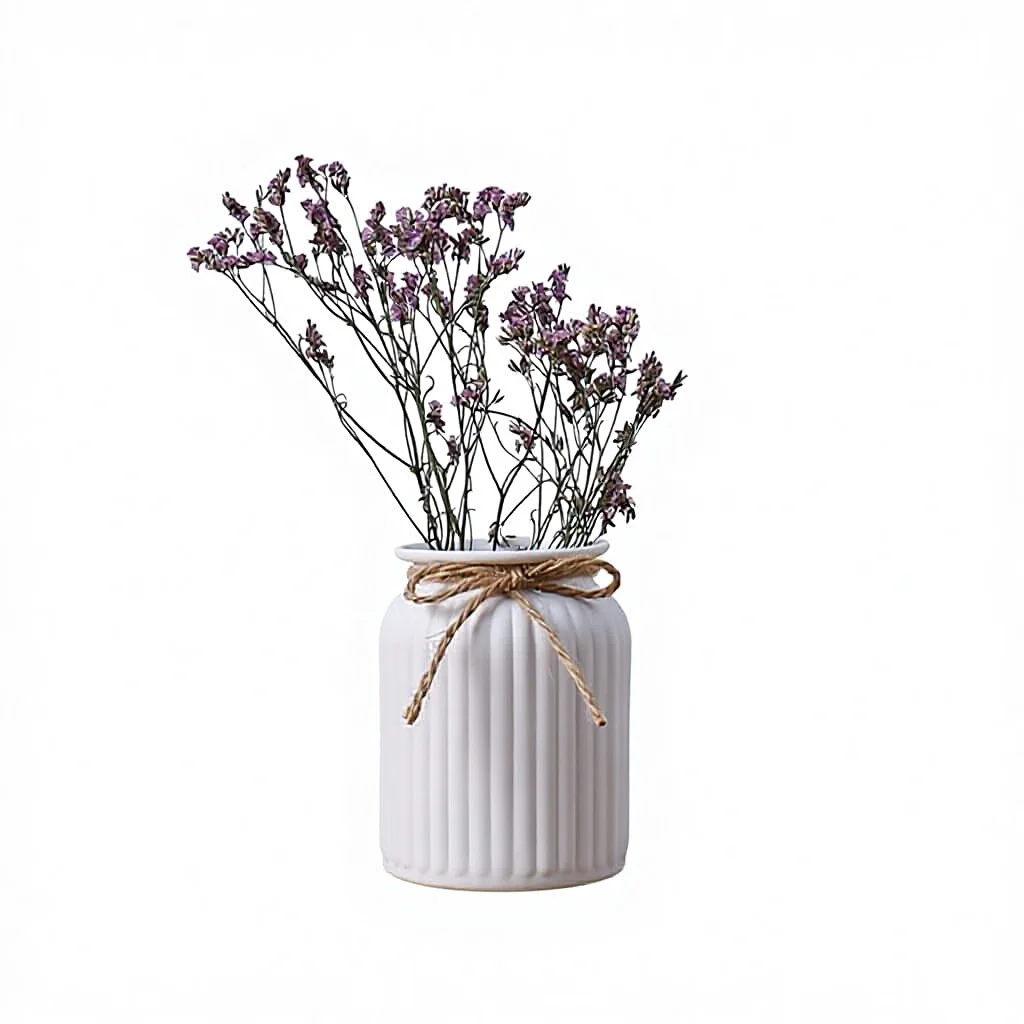 payoneer    Living Room White Porcelain Dried Flower Arrangement Starry Vase Decoration Ceramic Vase Flowerpot Simple Modern
