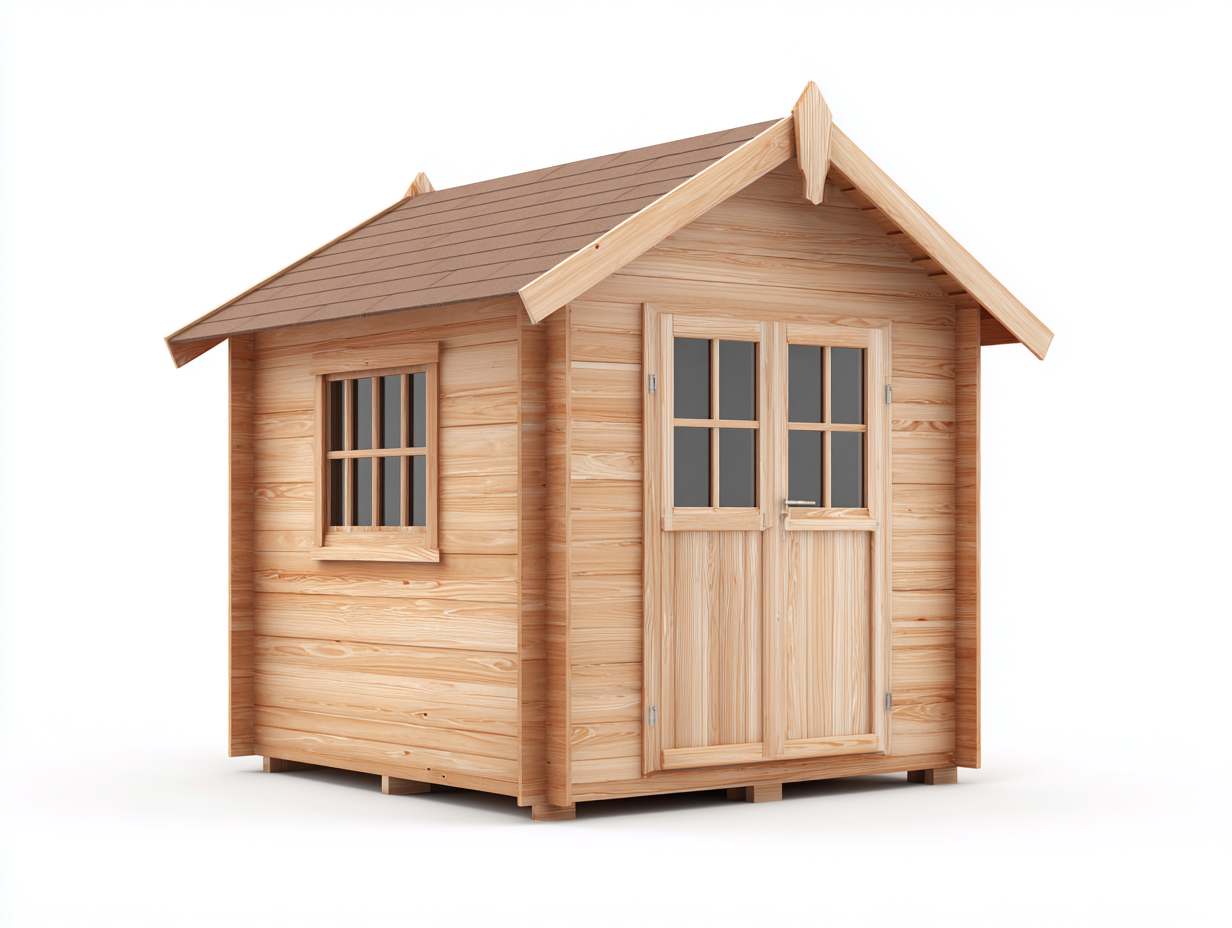 Gartenhäuser-Holz-225x170x225 cm-Naturholz-Braun-rustikaler Stil-Notalycasa