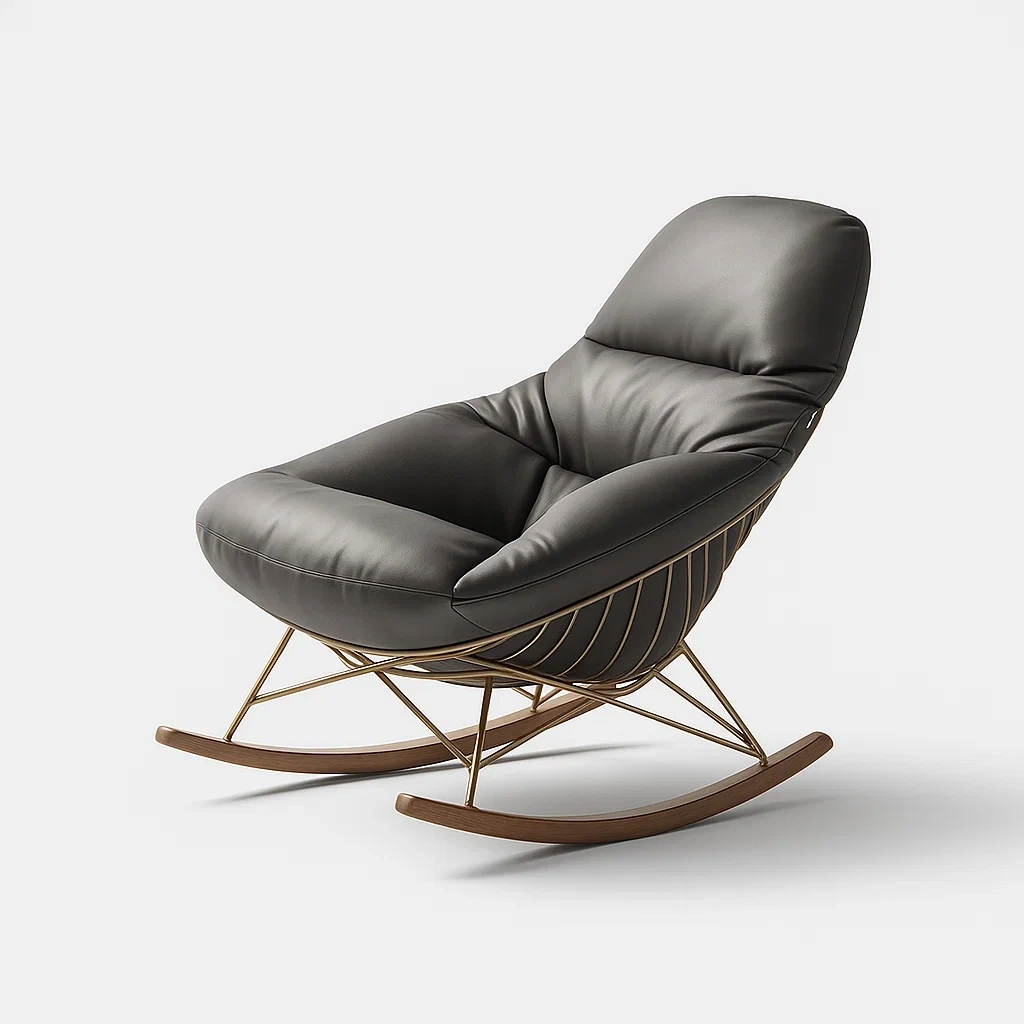 Meubles de salon,Chaise a bascule-Decormino