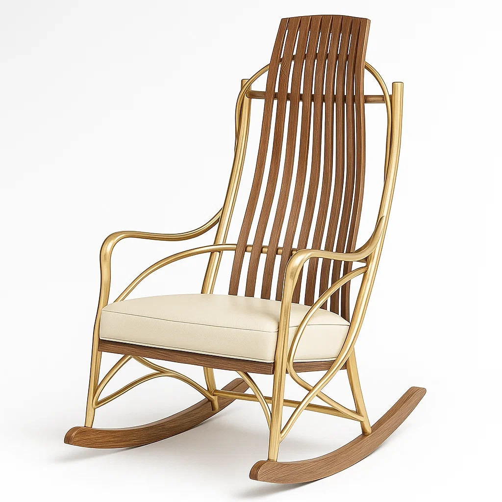 Meubles de salon,Chaise a bascule-Decormino