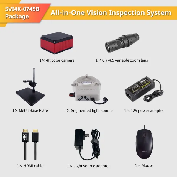 Hệ thống kiểm tra hình ảnh thông minh SVI4K-0745 không cần thiết lập máy tính | Oklab®️
