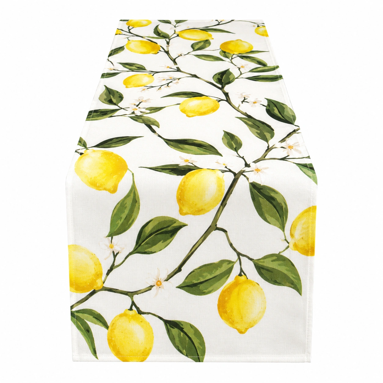 Chemin de Table avec Motif Citron, 180x35 cm-FUR niveria