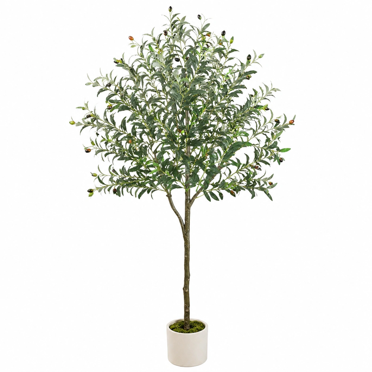 Arbre olivier artificiel 180 cm avec pot décoratif-FURNIAMIRAE