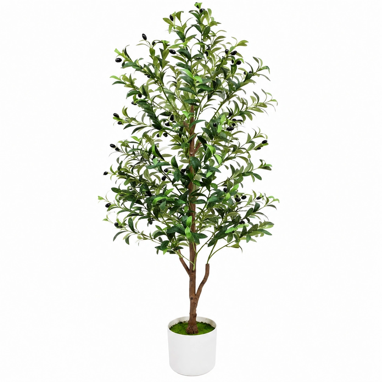 Plante olivier artificielle avec pot, 180 cm, intérieur/extérieur-FURNIAMIRAE