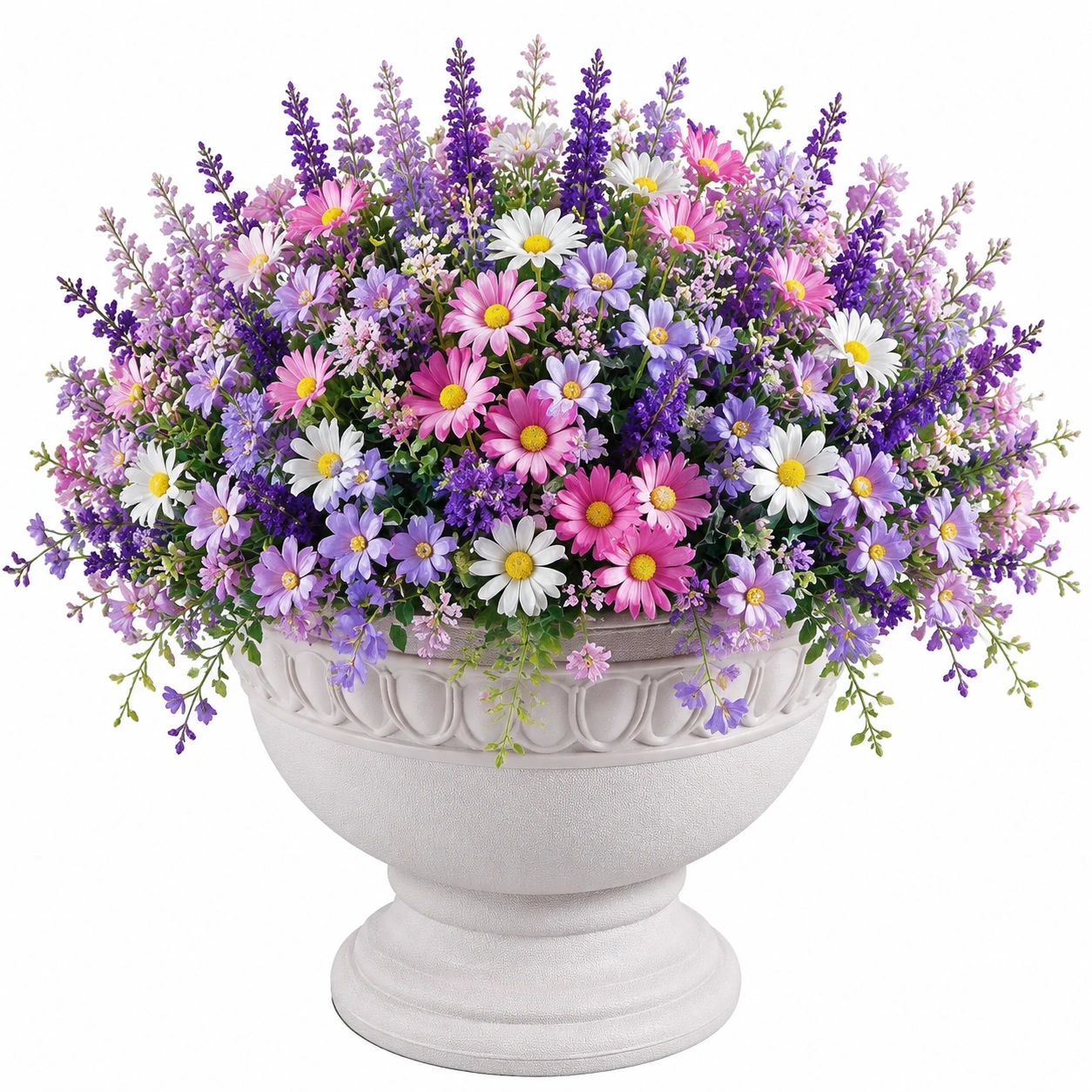 Arrangement Floral en Pot avec Fleurs Artificielles Multicolores-FURNIAMIRAE