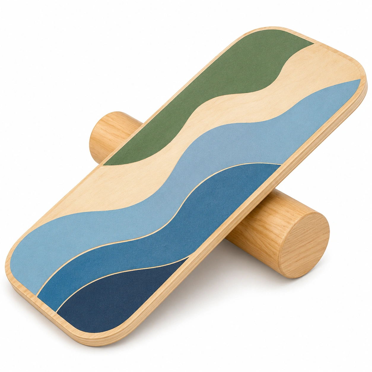 Planche d'équilibre en bois multicolore-FURNIAMIRAE