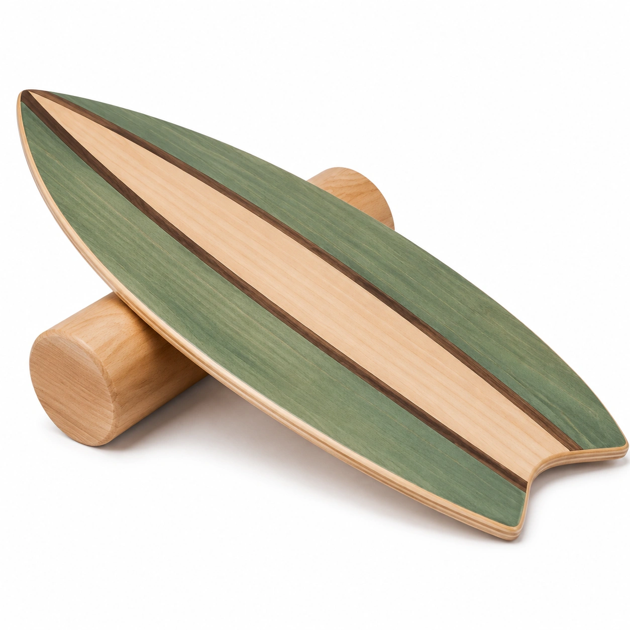 Planche d'équilibre en bois vert - Entraînement 80x30 cm-FURNIAMIRAE