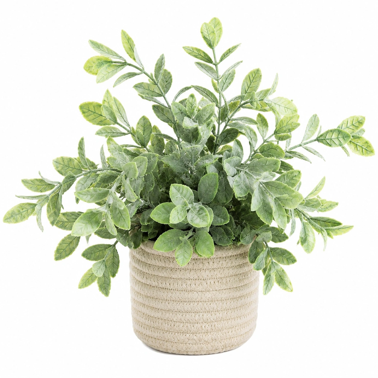 Plante Artificielle en Pot Tressé Vert 25 cm-FURNIAMIRAE