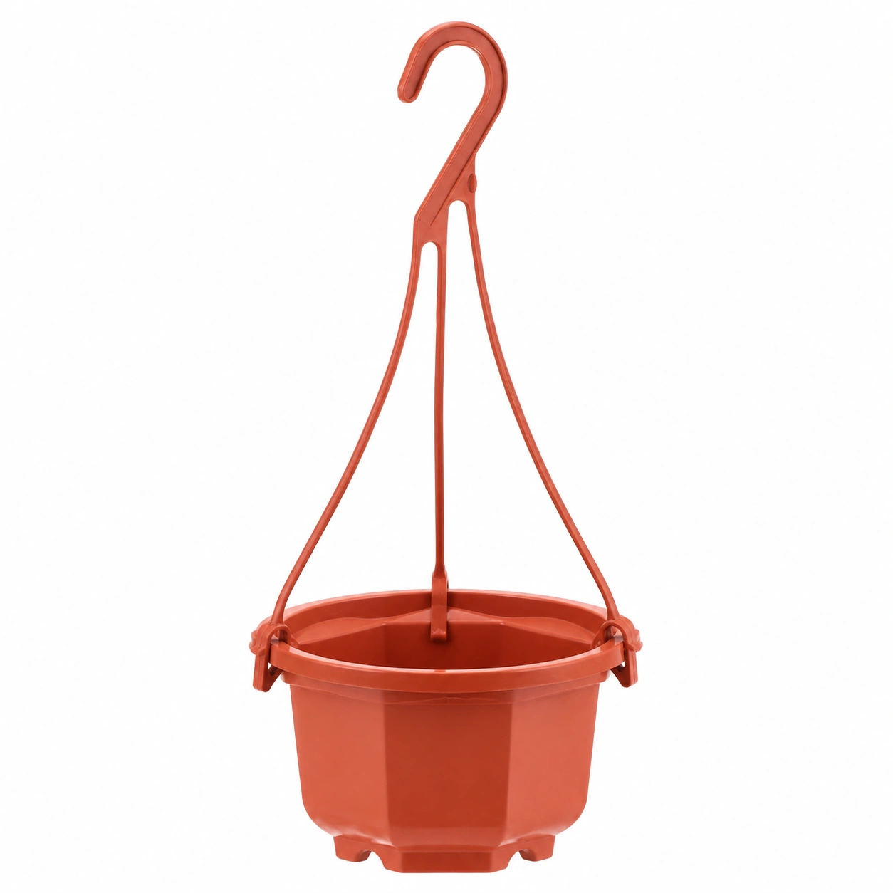 Pot de Fleurs Suspendu avec Crochet - Rouge Brique-FURNIAMIRAE