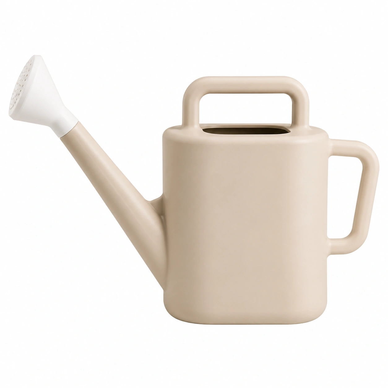Arrosoir beige 5L avec pommeau-FURNIAMIRAE