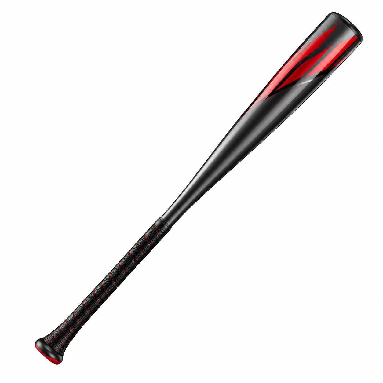 Batte de baseball ergonomique noir et rouge-FURNIAMIRAE