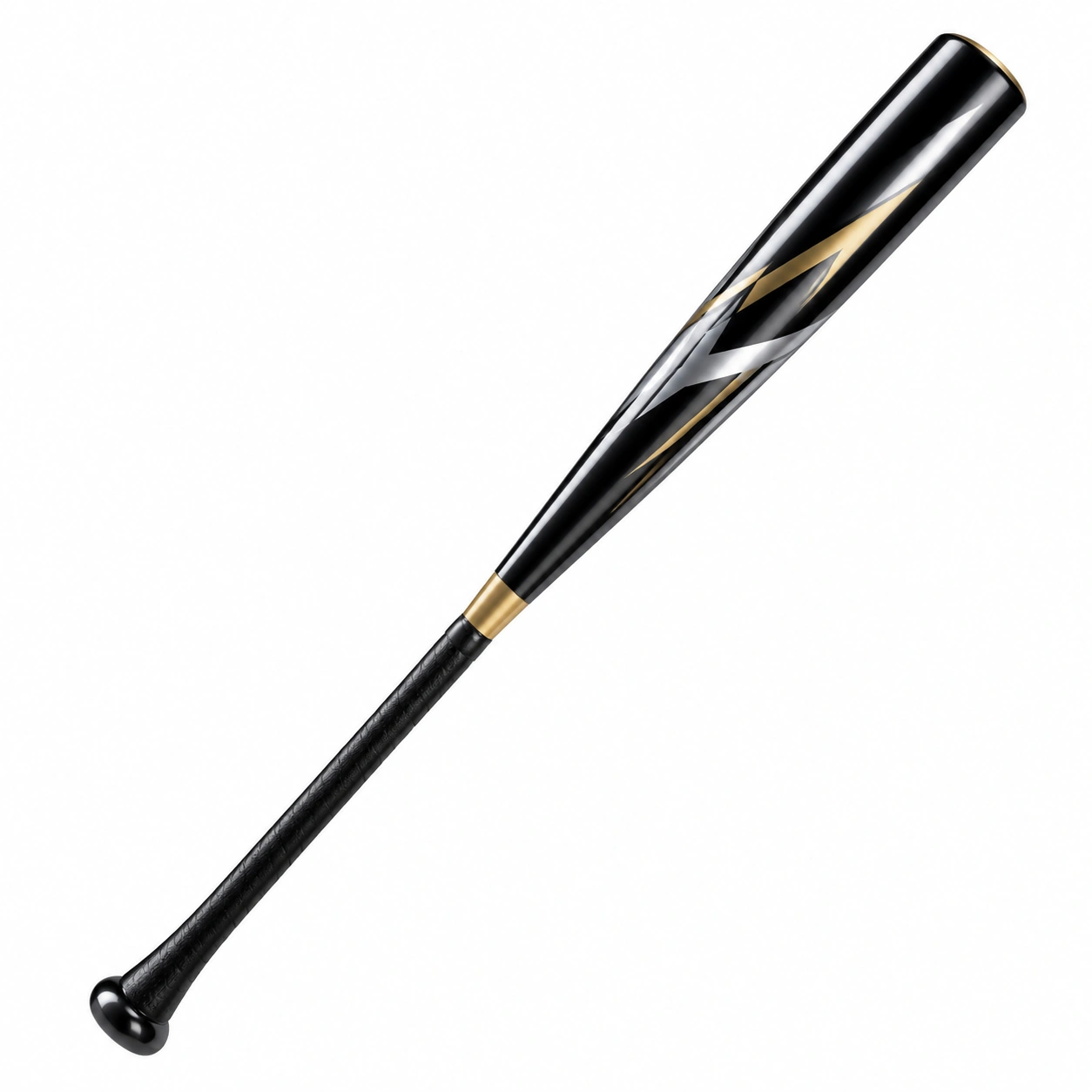 Batte de baseball en aluminium noir et doré-FURNIAMIRAE