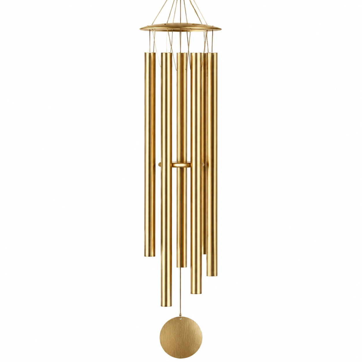 Carillon Éolien Doré pour Extérieur 100 cm-FURNIAMIRAE