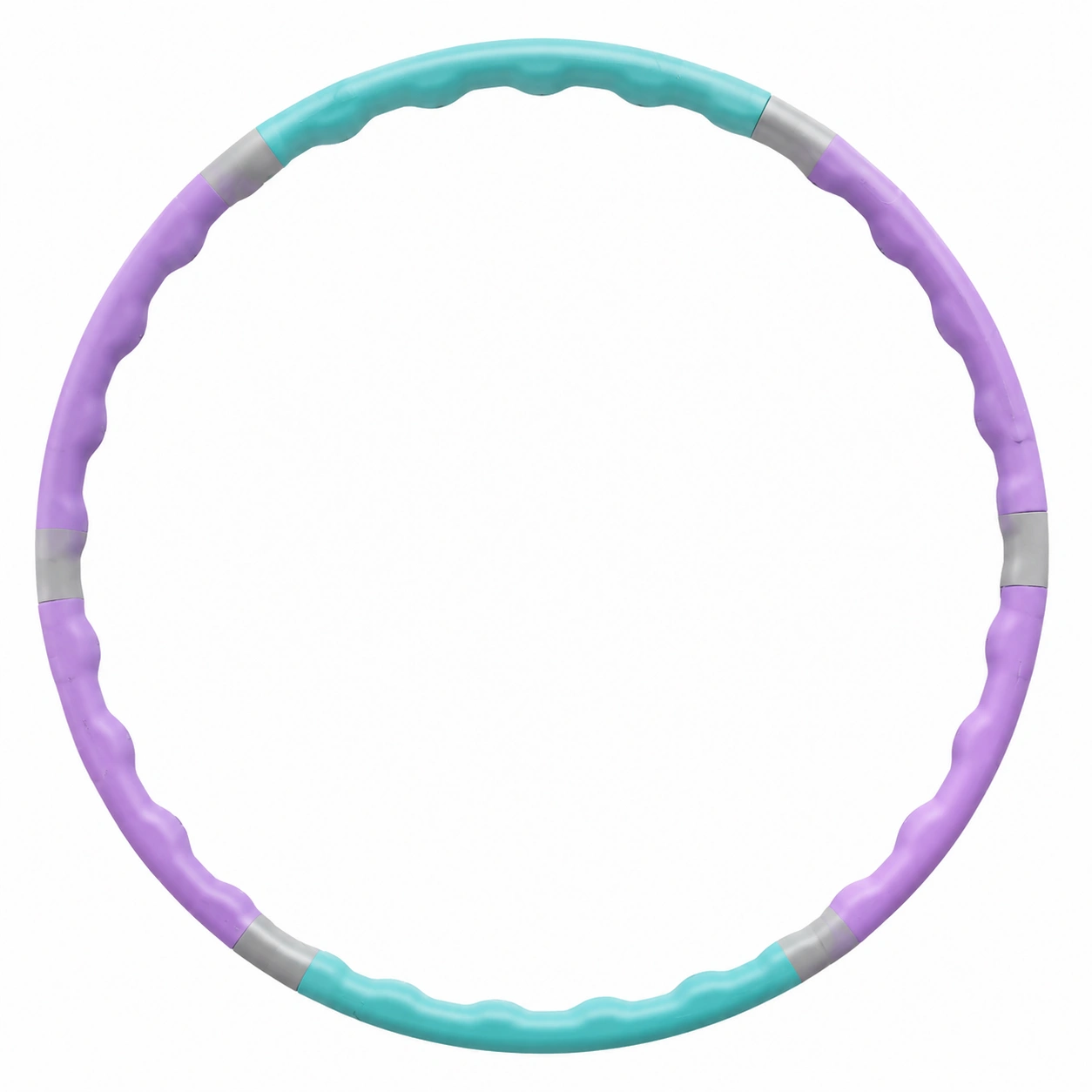 Cerceau de Fitness 95 cm Ondulé Violet et Turquoise-FURNIAMIRAE