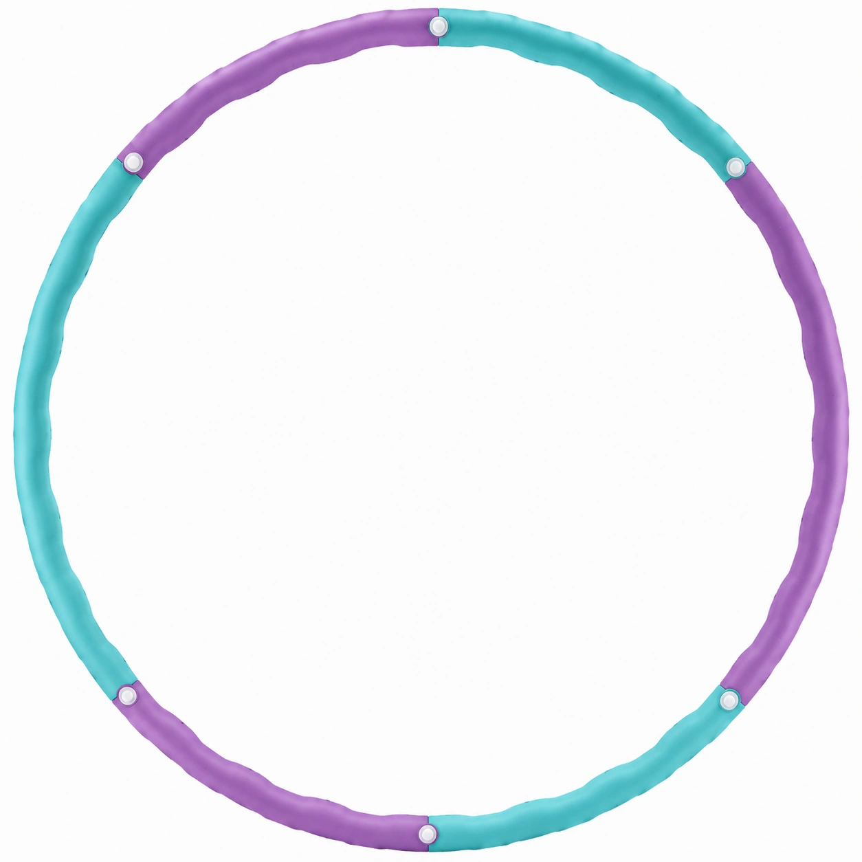 Cerceau de Fitness 100 cm Violet et Turquoise-FURNIAMIRAE