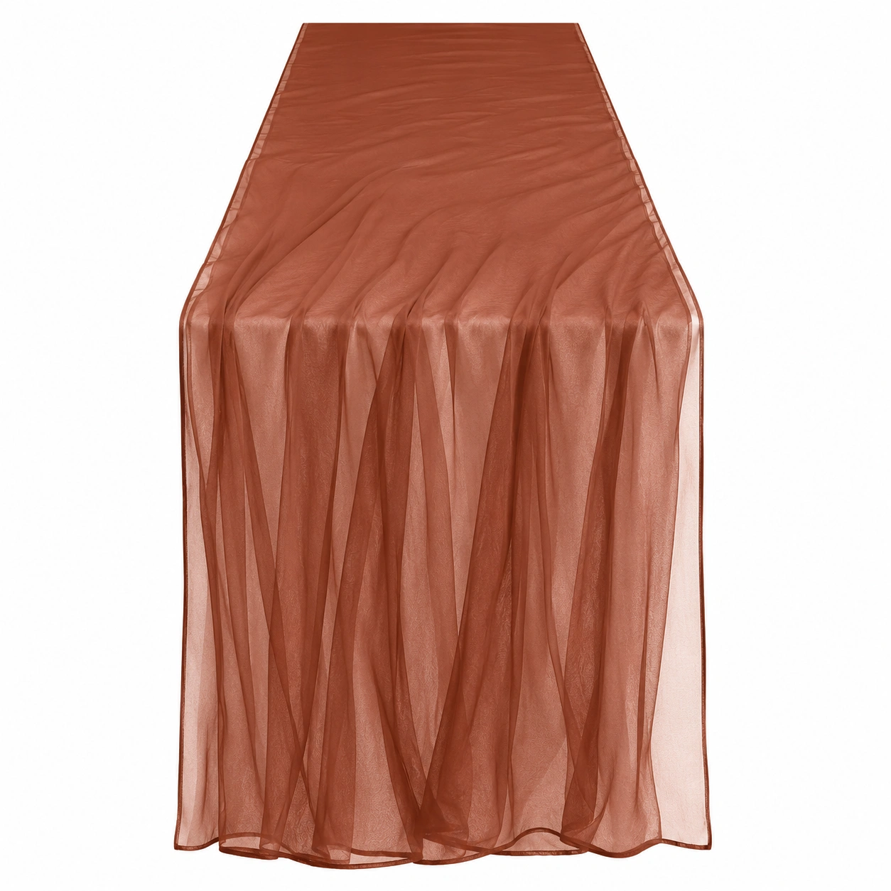 Chemin de Table en Organza Cuivre 275x30 cm-FURNIAMIRAE