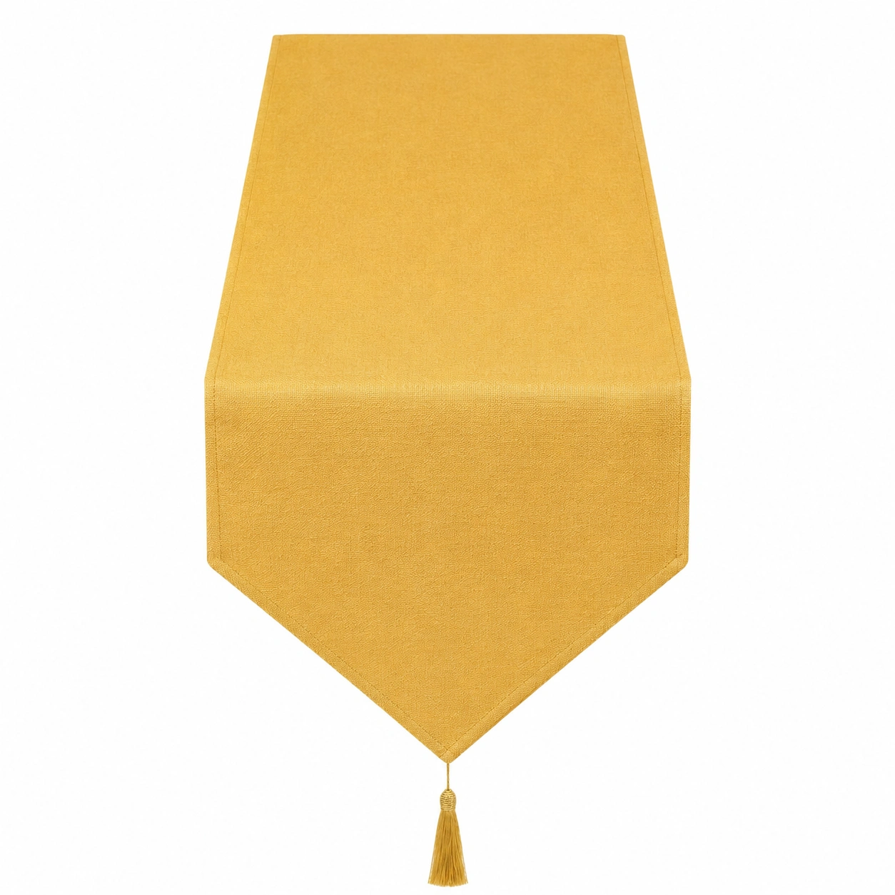 Chemin de table jaune avec pompons - 180 cm-FURNIAMIRAE