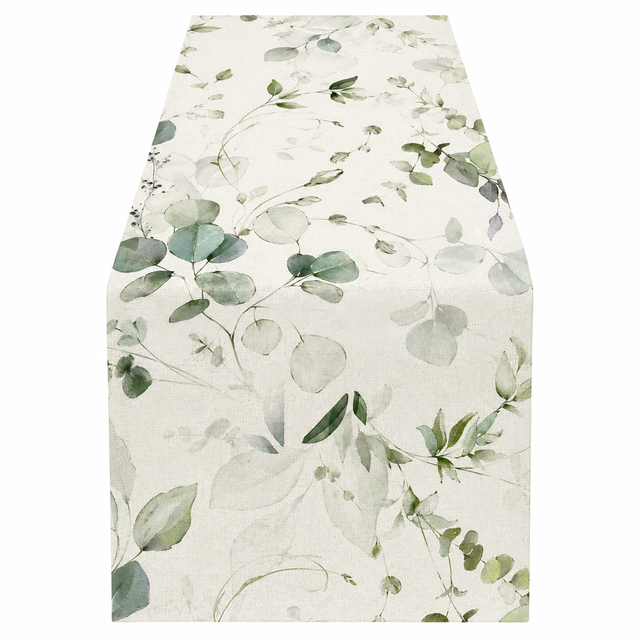 Chemin de Table Vert Feuillage 140x40-FURNIAMIRAE