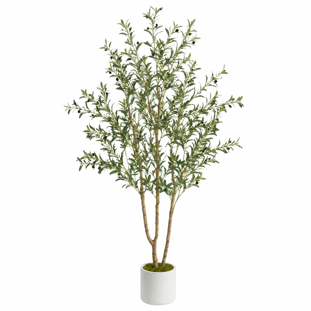 Olivier Artificiel 200cm avec Pot Céramique - Vert-HOMEELARO