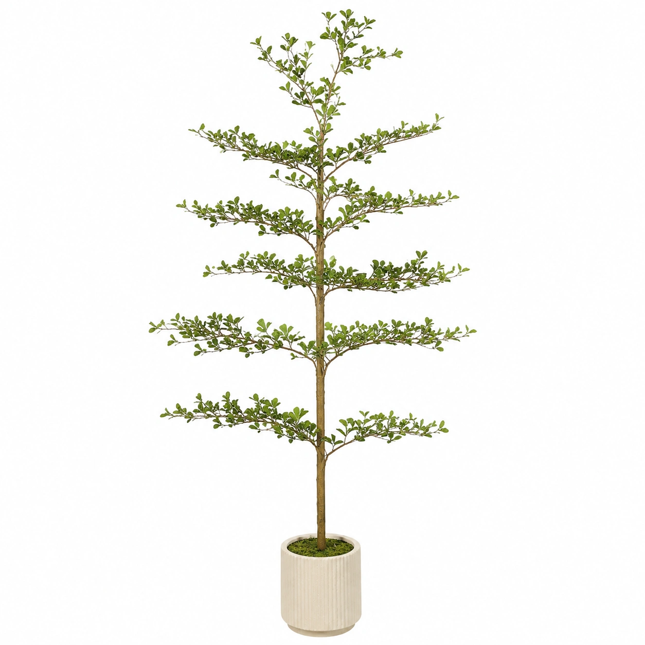 Plante artificielle réaliste 180 cm avec pot en céramique-HOMEELARO